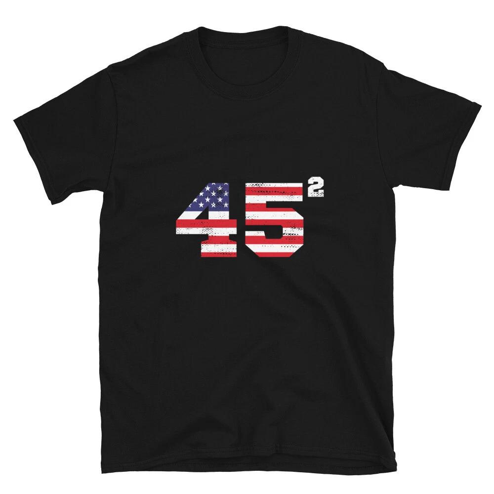 45 Squared He Will Be The President Again Trump Political T-Shirt
