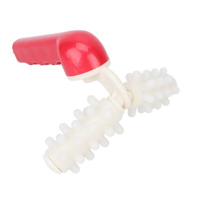 Роликовый массажер для талии, домашний офис, облегчение боли, расслабление мышц, V-образный массажер для рук, ног