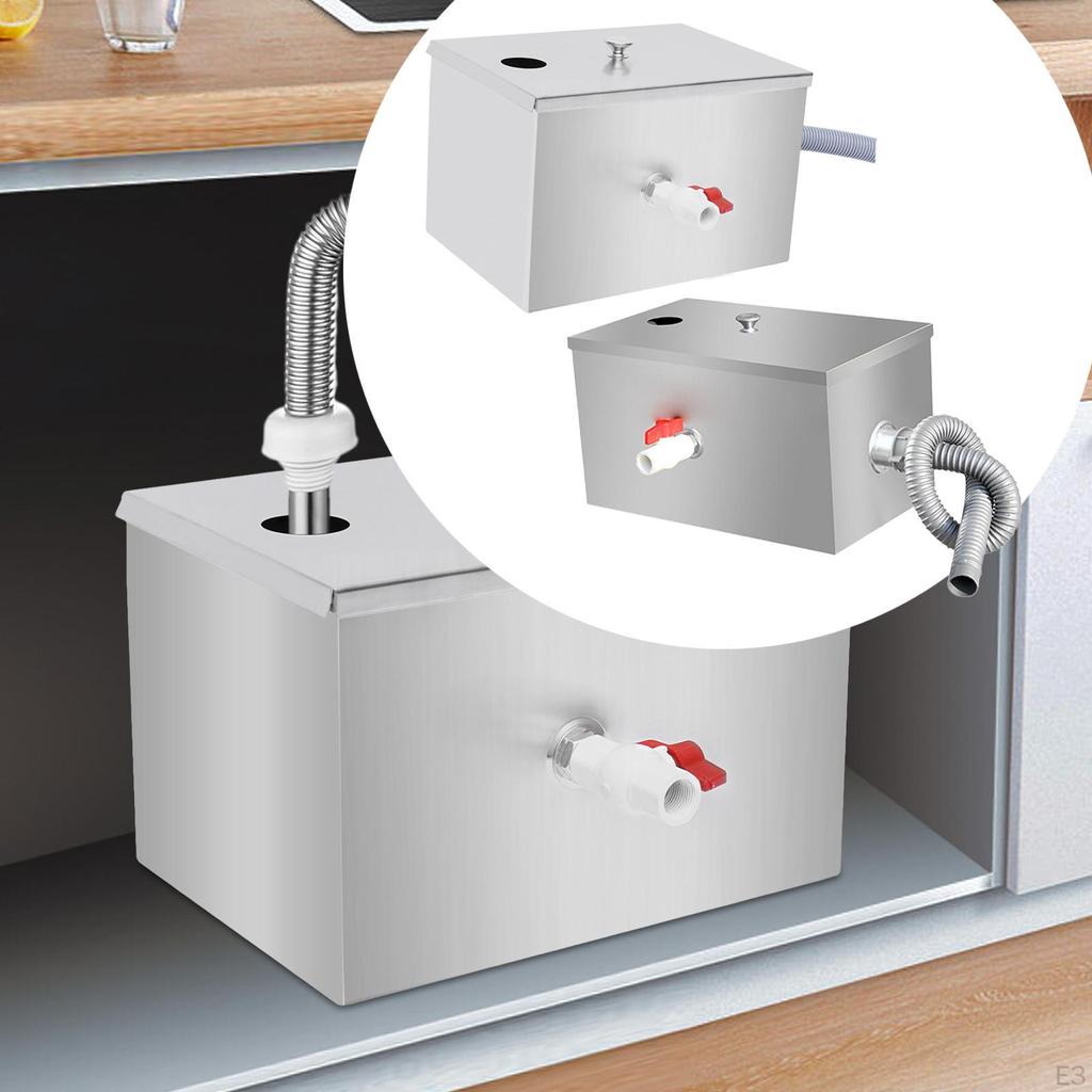 Фильтр-сепаратор для сточных вод под раковиной с верхним входом, коммерческий жироуловитель для завода,