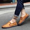 Мужские мокасины, обувь для вождения, удобные туфли на плоской подошве, повседневные туфли без застежек, большие размеры, кожаные туфли для мужчин, большие размеры