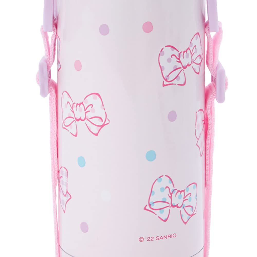 Бутылка для воды SANRIO 380 мл, детская, двухсторонняя, из нержавеющей стали, Hello Kitty, для горячей и холодной изоляции, с именной наклейкой 744531, детская