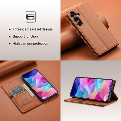 Магнитный кожаный кошелек-чехол-книжка для карт для Samsung Galaxy A56 A36 A26 A16 A17 A06 A55 A35 A25 A54 A34 A15 5G A14 A07 A06 A71 A53
