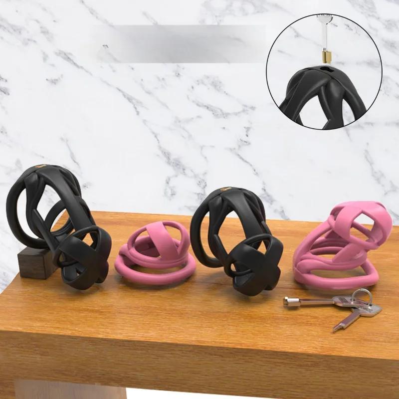 25 Мужской пояс верности Новый встроенный маленький замок-сердечник Замок верности для мужчин Клетка для птиц Кольцо-таблетка и Приспособления для груминга Альтернативные игрушки