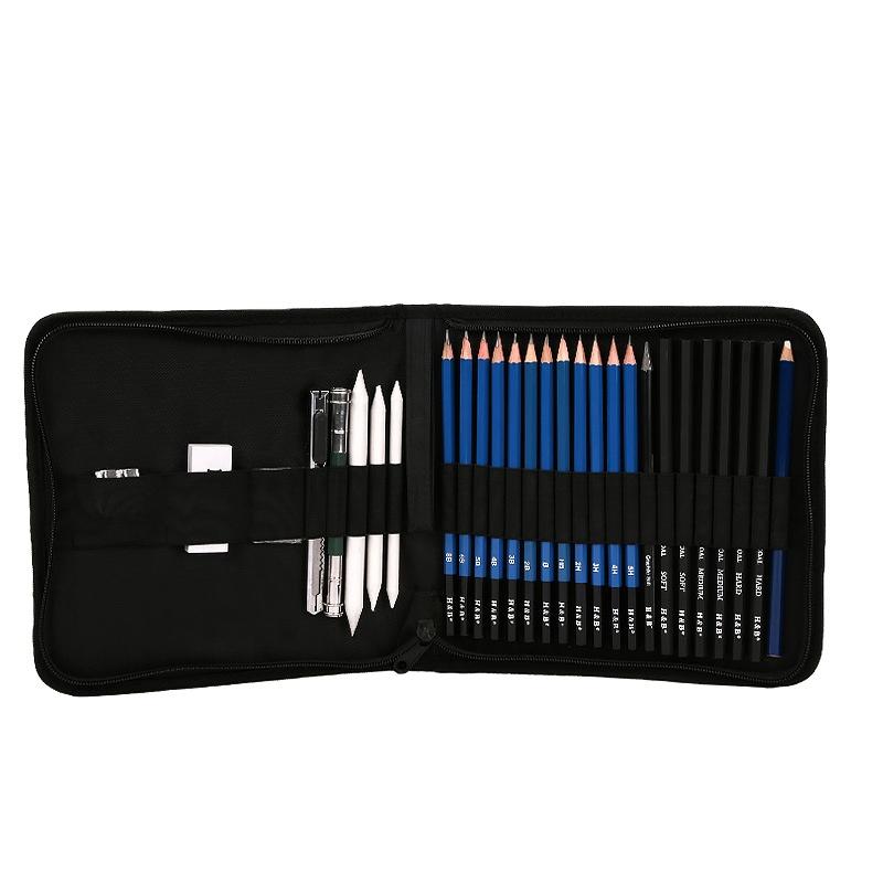 28pcs Professional Artist Sketch Charcoal Drawing Set