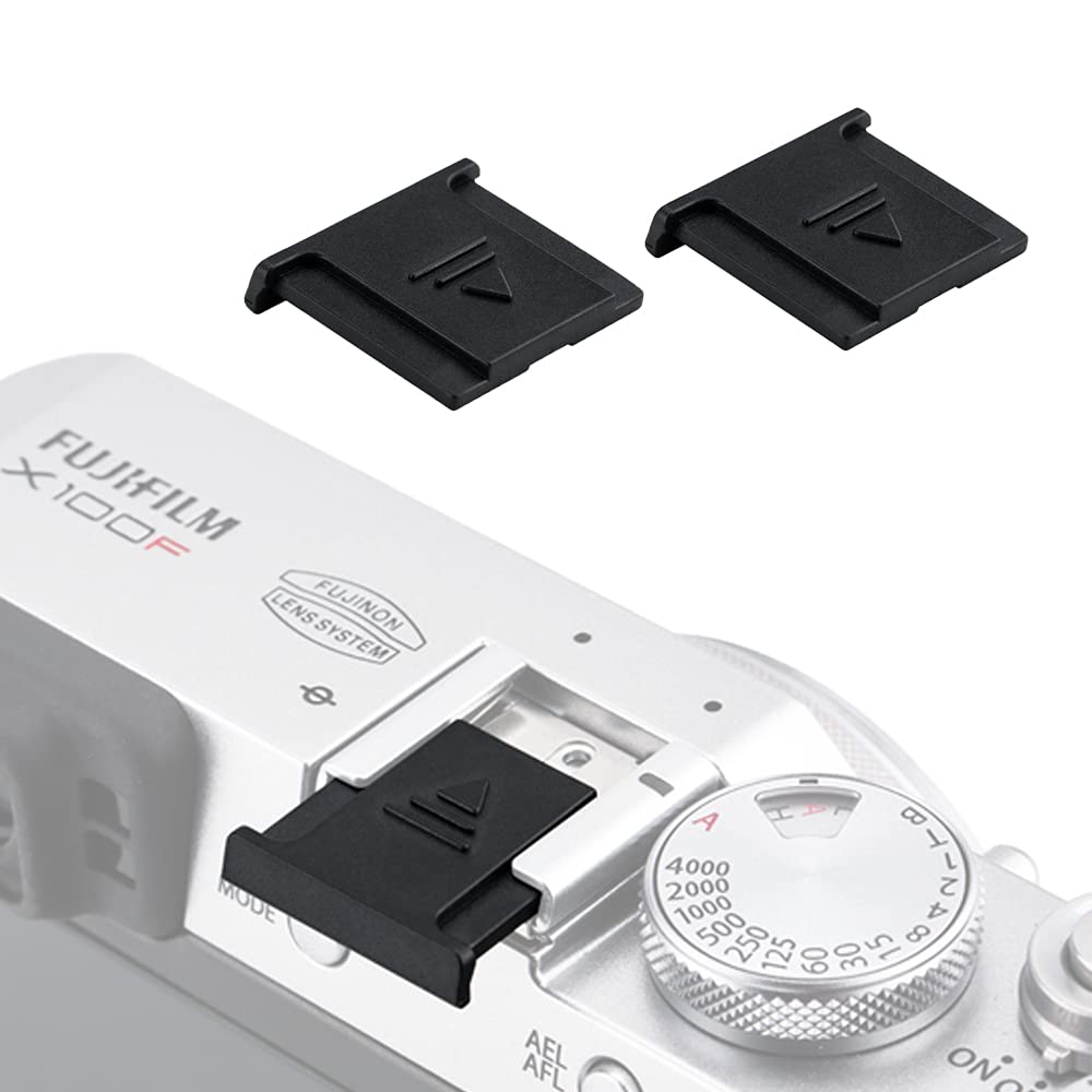 JJC Hot Shoe Covers for Fujifilm X Half GFX 50S and GFX100 (2-Pack) GFX100RF, X-M5, X100VI, X-E5, X-T50, X-T5, X-H2, X-H2S, II, X-E4, X-S20, X-S10,