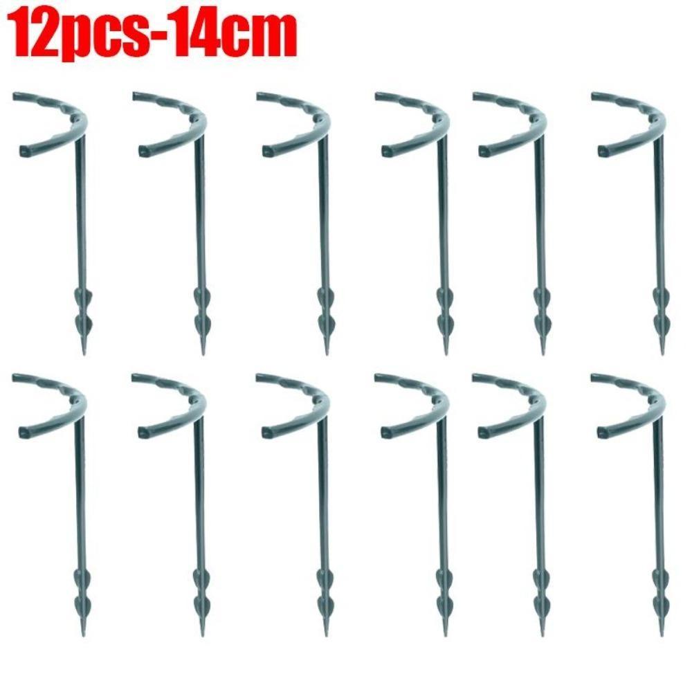 16 шт. пластиковая опора для растений, каркас для теплицы, полукруглый фиксированный стержень, комнатный цветок, лоза, лазающий кронштейн