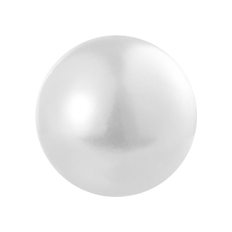 Imitation Pearl ABS Loose Beads for Jewelry and Clothing Accessories - Double and Non-Hole Options Available