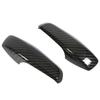2pcs Inner Door Handle Trim Cover Carbon Fiber Color ABS Replacement for Smart Fortwo W451 Facelift 2011‑2014