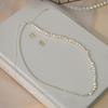 Ожерелье-колье из натурального жемчуга в стиле барокко 4-5 мм, стерлинговое серебро 925 пробы, модные ювелирные изделия для женщин