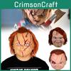 Childs Play Halloween Latex Mask With Blood Effect For Horror Party Cosplay