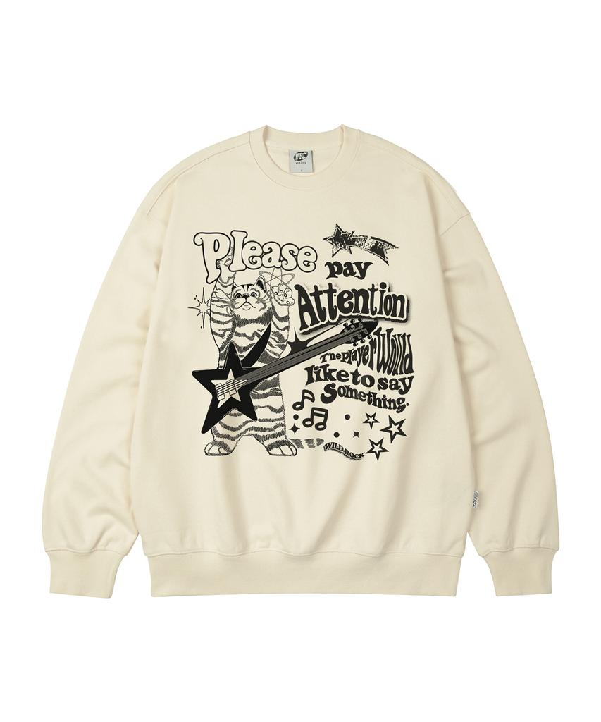 WILDROCK Свитшот оверсайз Rock 'N' Roll Kitty_9 Col (Тип)