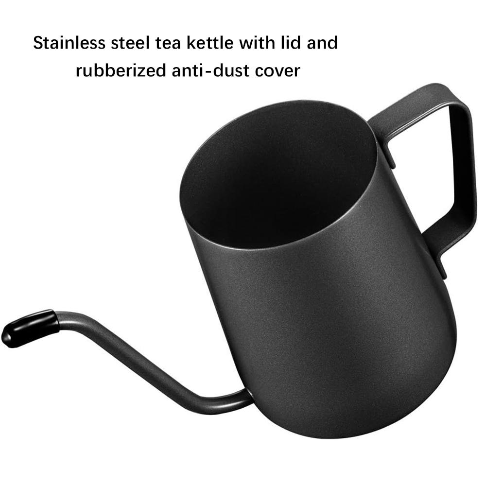 Stainless Steel Pour Over Kettle Gooseneck Spout Coffee Tea Pot Hanging Ear Hand Blunt Long Narrow Drip Cup for Coffee Maker