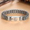 Men 'S Bracelet Simple And Generous Silver Bracelet Hand -Woven Six -Character Mantra Roller Silver Rotatable Silver Chain