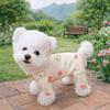 Warm Four-Legged Dog Pajamas Cartoon Printed Dog Jumpsuit All Inclusive Pet Casual Wear  Home Wear
