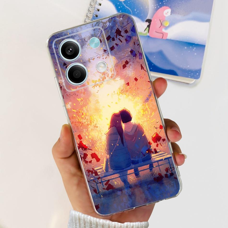 For Xiaomi Redmi Note 13 4G Case Redmi Note 13 Pro 4G Global Cute Soft Silicone TPU Slim Cover For Redmi Note13 13Pro 4G