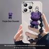 Прозрачный чехол-браслет с мишкой для iPhone 16 Pro Max/14/15 - Новый модный защитный чехол