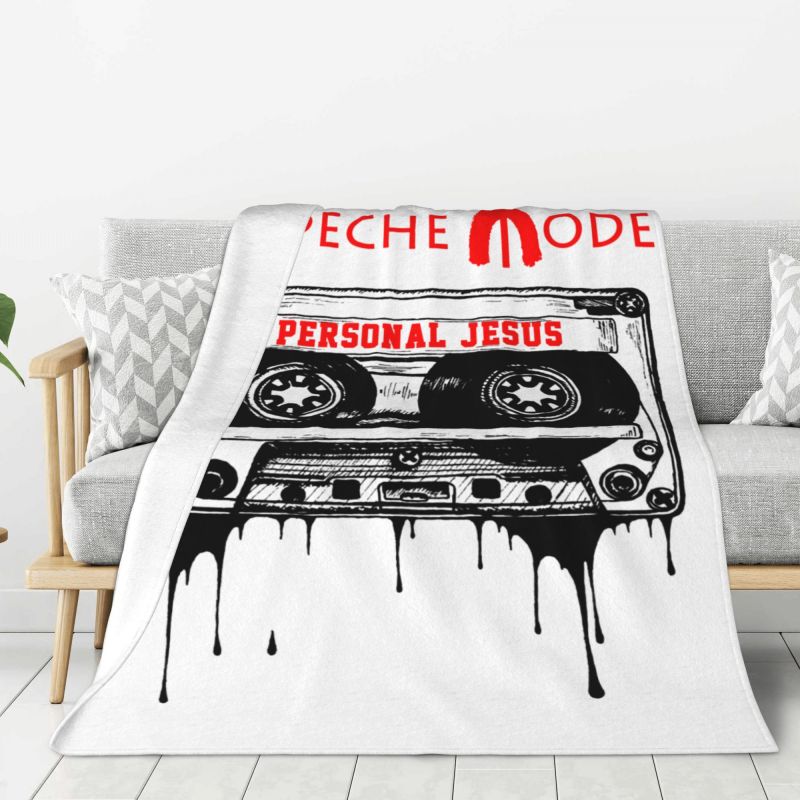 Индивидуальный флисовый плед Depeche Cool Mode для дивана, теплый фланелевый плед для спальни, дома, одеяло для дивана, тяжелый металл, рок-группа