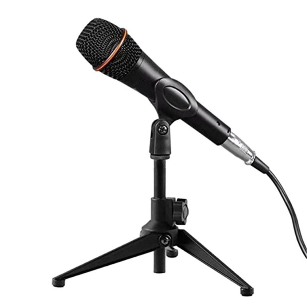 Desktop Durable Live Broadcast Microphone Stand Mic Clip Standing Rack Holder Tripod