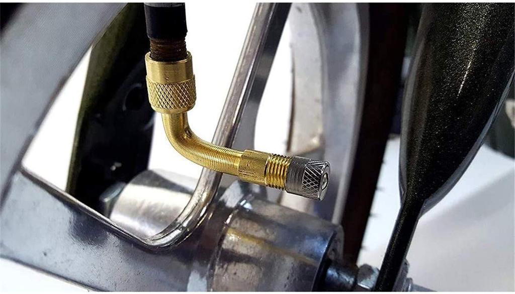 [2pack] Moped 90° L-Type Air Valve for Motorcycles, Suitable for Small Wheel Vehicles, Car Air Pump