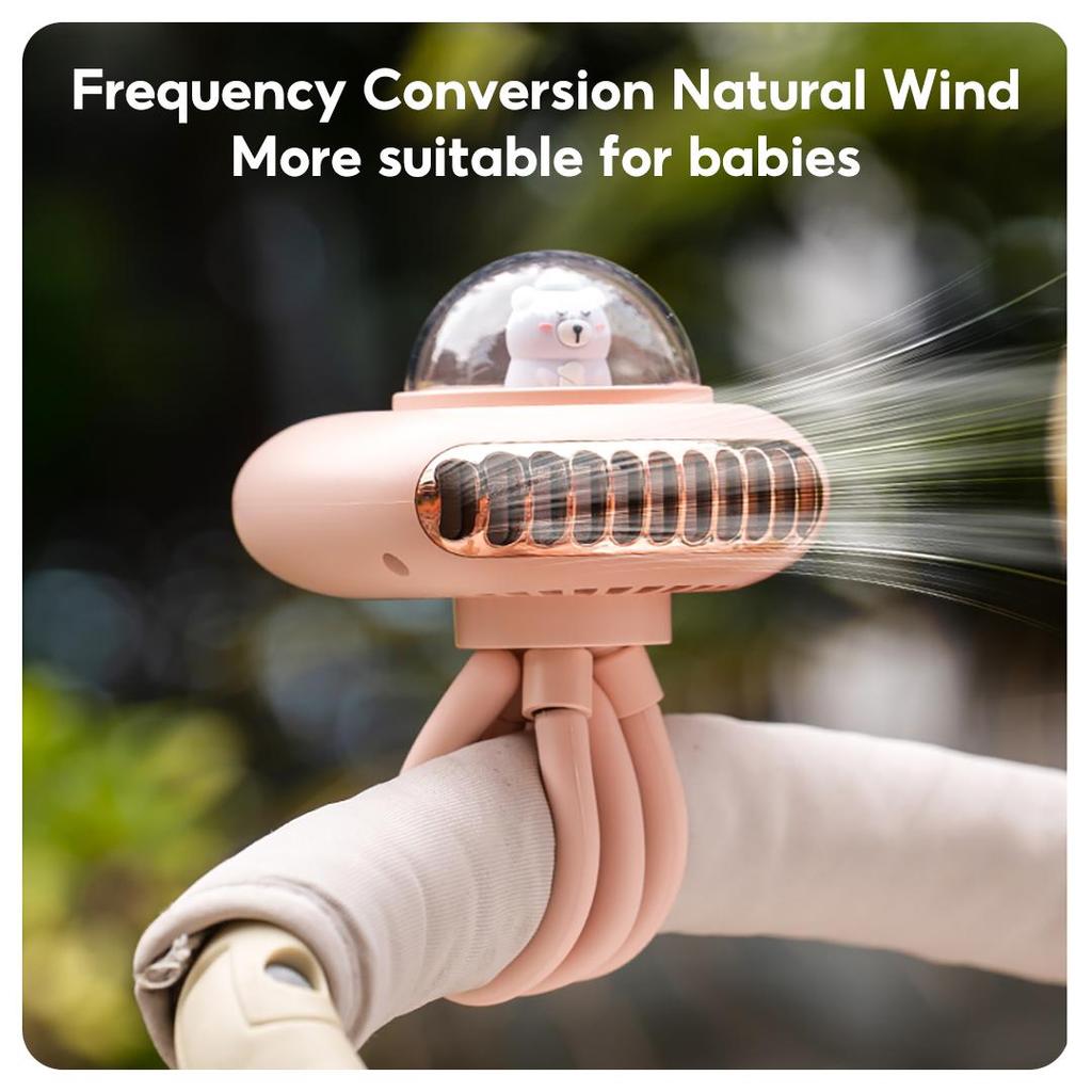 Вентилятор для коляски 3Life, зажим для штатива, вентилятор, 4 скорости, вращающийся ручной вентилятор для автомобильного сиденья, детской кроватки, велосипедной беговой дорожки