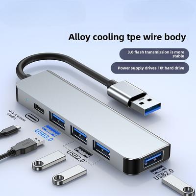 USB-C концентратор PD100W Быстрая зарядка 3.0 Разветвитель Многопортовый Расширитель для ноутбука с адаптером Type-C для MacBook