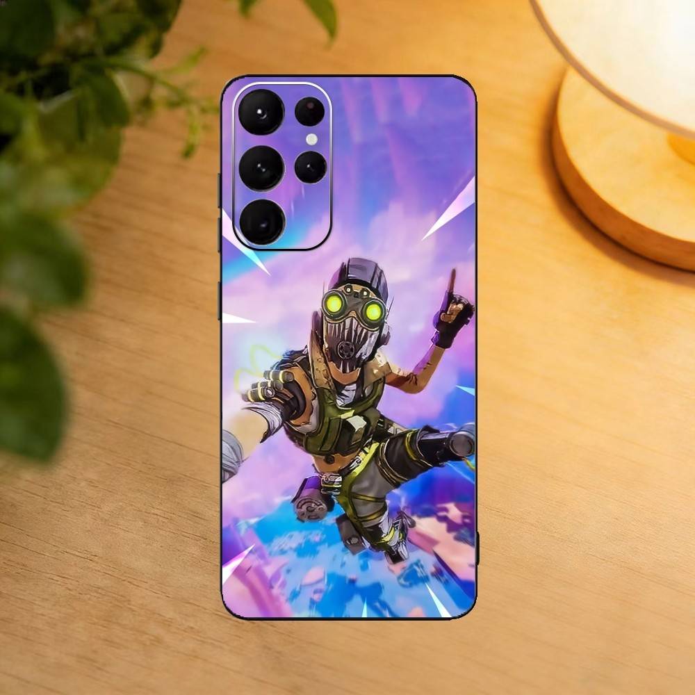 Video Game A-Apex L-Legends Phone Case For Samsung S25,24,23,22,30,21,10,9,Ultra,Plus,Lite Soft Black Case