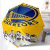 Printed Golden State Warriors logo Folding Umbrella,Outdoor,Leisure,And Travel Umbrella,Durable Umbrella Fabric,Birthday And Holiday Gift