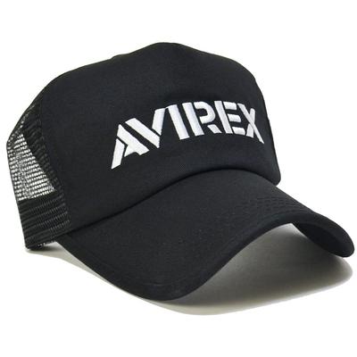 AVIREX Сетчатая кепка с вышивкой спереди 14874500 (черный)