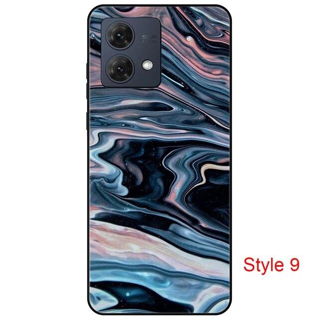 Чехол для Motorola Moto G84 MotoG84, черная задняя крышка, чехол 6,5 дюйма, противоударный мягкий бампер, противоскользящий прочный ТПУ, полная защита