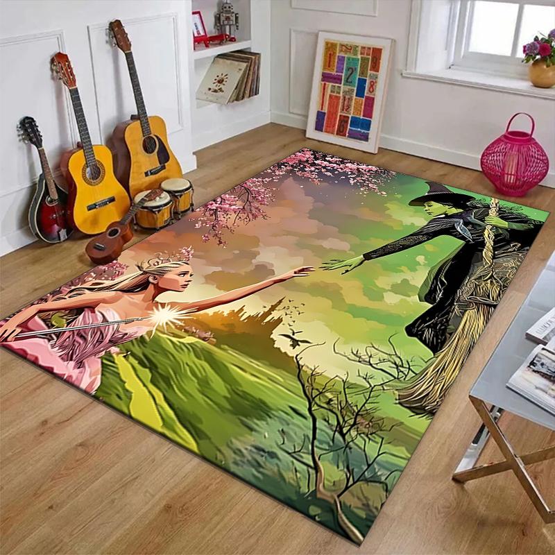 Wicked Polyester Carpet, Soft Indoor Mat for Office Chair, Living Room, Computer Desk - Decorative Home Office Rug Design