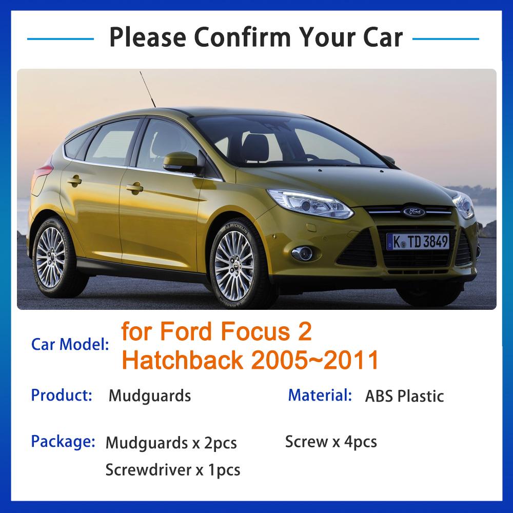 4 шт. автомобильные брызговики для Ford Focus 2 II хэтчбек MK2 MK2.5 2005 ~ 2011 авто брызговик переднее заднее крыло автомобильные аксессуары