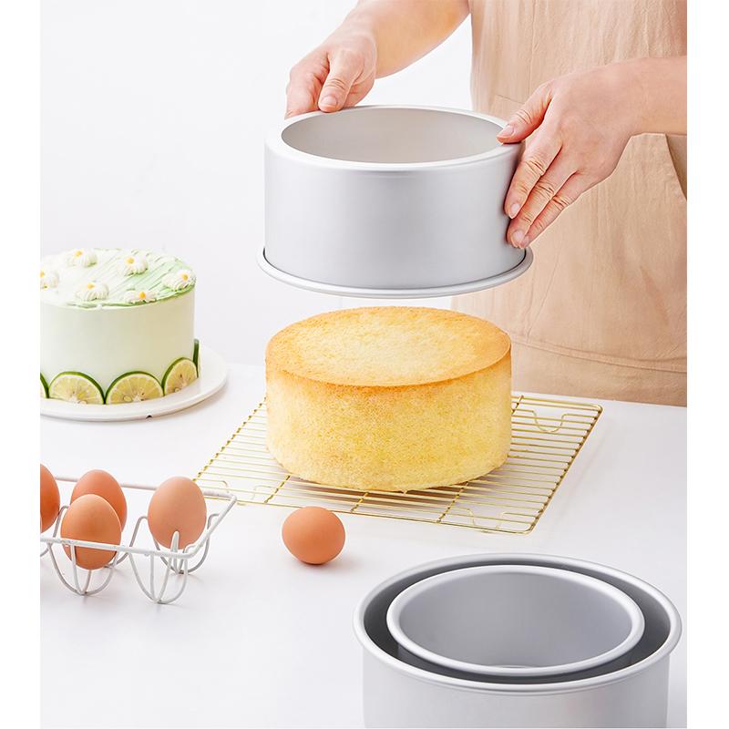 Форма для выпечки 4/6 дюйма, мини-форма для круглого торта, формы из твердоанодированного алюминия со съемным дном для легкого извлечения торта
