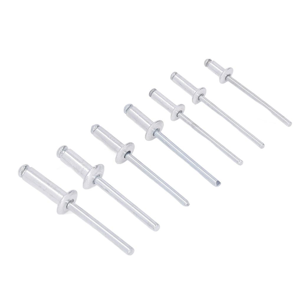 180Pcs Blind Rivet Flange Aluminium Alloy 6 Sizes Assortment Set Kit for Connection
