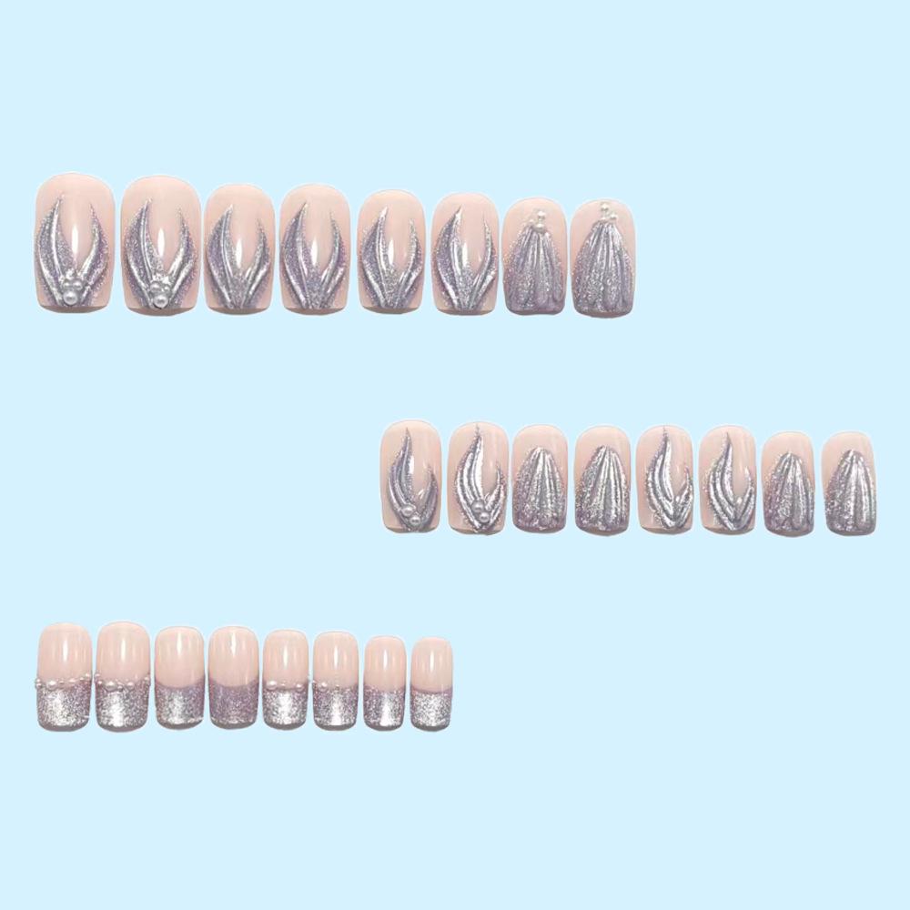 Сказочные Mermaid Cat Eye Жемчужные 3D Наклейки для Маникюра - DIY Накладные Ногти