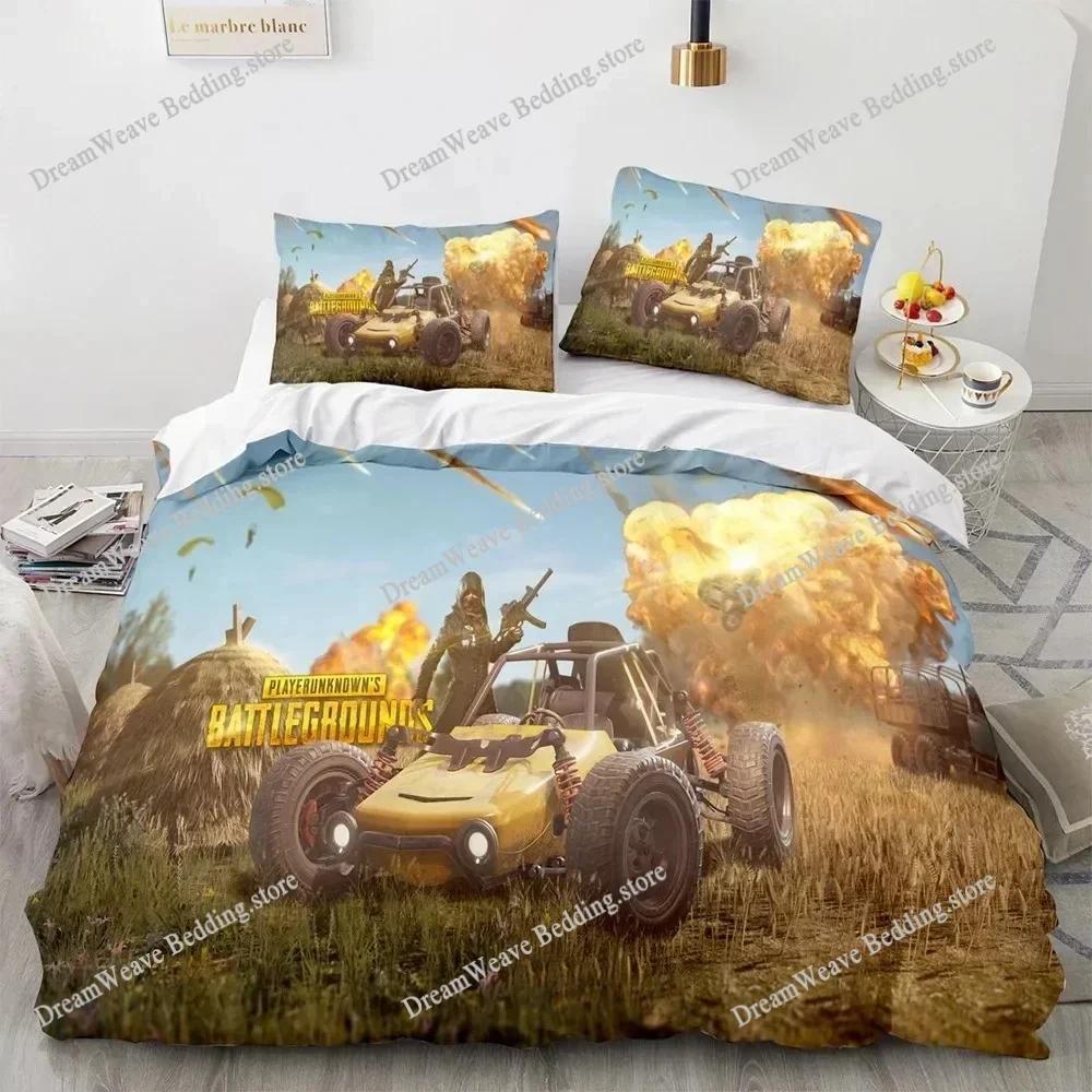 Постельное белье PUBG Односпальное Двуспальное Полный Queen King Размер Комплект Постельного Белья Для Взрослых Детей Спальни Пододеяльник Комплекты 3D Печать Игровой Комплект Простыней741