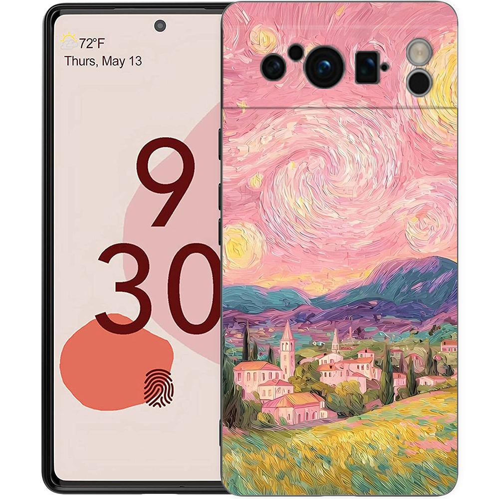 Мультяшный рождественский чехол для телефона Google Pixel 10A 10 9 8 7 6 Pro XL 9A 8A 6A 7A 5G Мягкий противоударный ТПУ Черный чехол