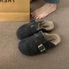 Felt Thick Bottom 2025 New Model Is Too Fashionable, Fashionable and Comfortable, Warm and Comfortable On the Feet, Advanced Retro Laziness