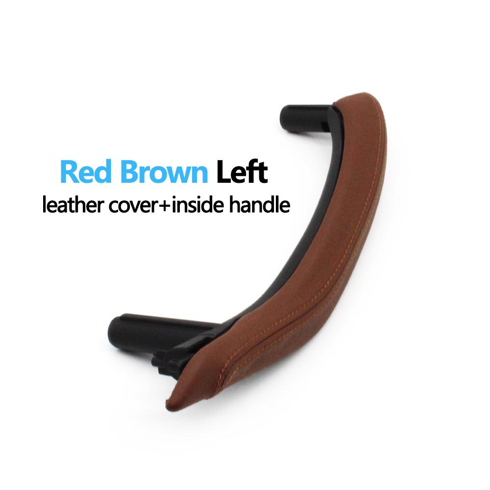 Передняя задняя пассажирская дверь автомобиля, отделка ручки с кожаным внешним чехлом для BMW X5 X6 F15