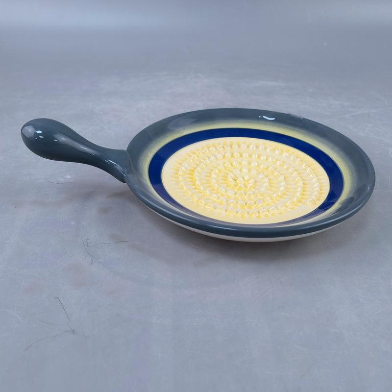 Керамическая терка для имбиря, измельчитель имбиря и чеснока, фруктовое пюре, прикорм, глиняная тарелка для измельчения, тарелка, кухонный артефакт