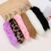 Women Girls Simulated Fox Tail Pendant Key Rings Holders Creative Multiple Colors Decorative Keychain Furry Gift Accessories