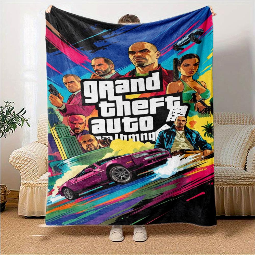 Grand Theft Auto Blanket Ultrasoft Suitable For Chair Bed Couch For All Seasons Warmthful Decor Best Holiday Gift For Friends Family