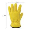 Wear-resistant Leather Mechanic Garden Plush Work Gloves Labor Gloves Driving Gloves Winter Warm