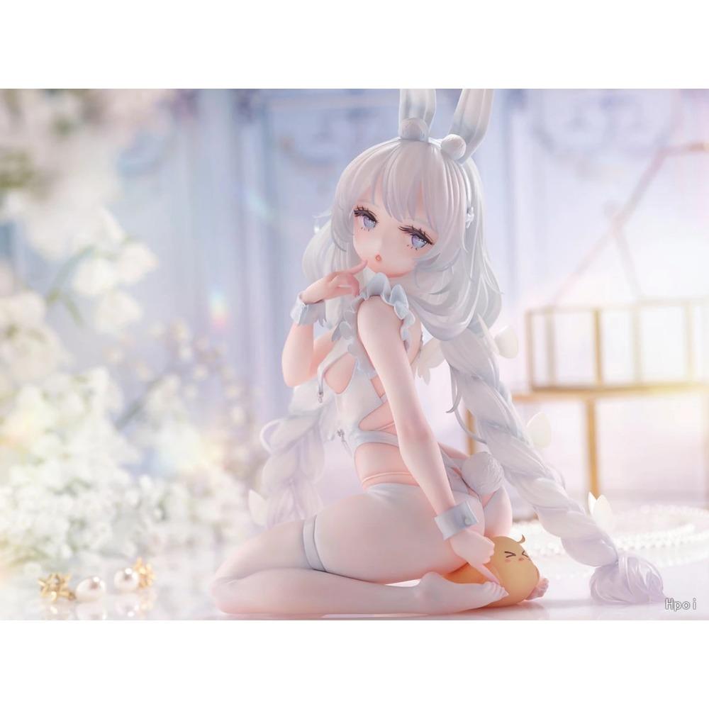 18 см Аниме Игра Azur Lane MNF Le Malin Фигурка Ленивый Белый Кролик 1/4 Вялый Кролик Вер TF Издание Модель Игрушка Подарок Фигурка