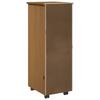 Rolling Cabinet Honey Brown 34 x 39 x 93.5 cm Solid Pine Wood