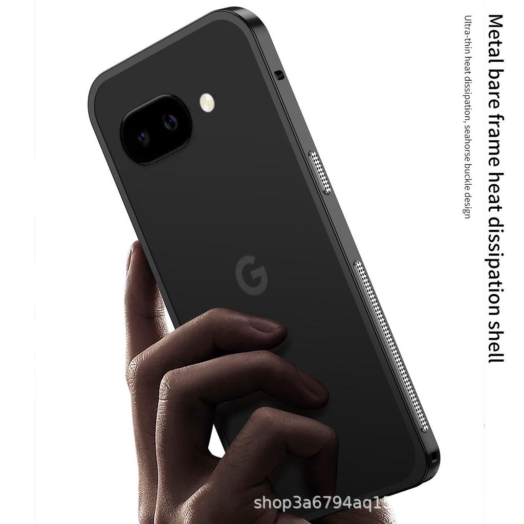 Google Pixel 9a Металлическая пряжка для отвода тепла Тонкий противоударный чехол