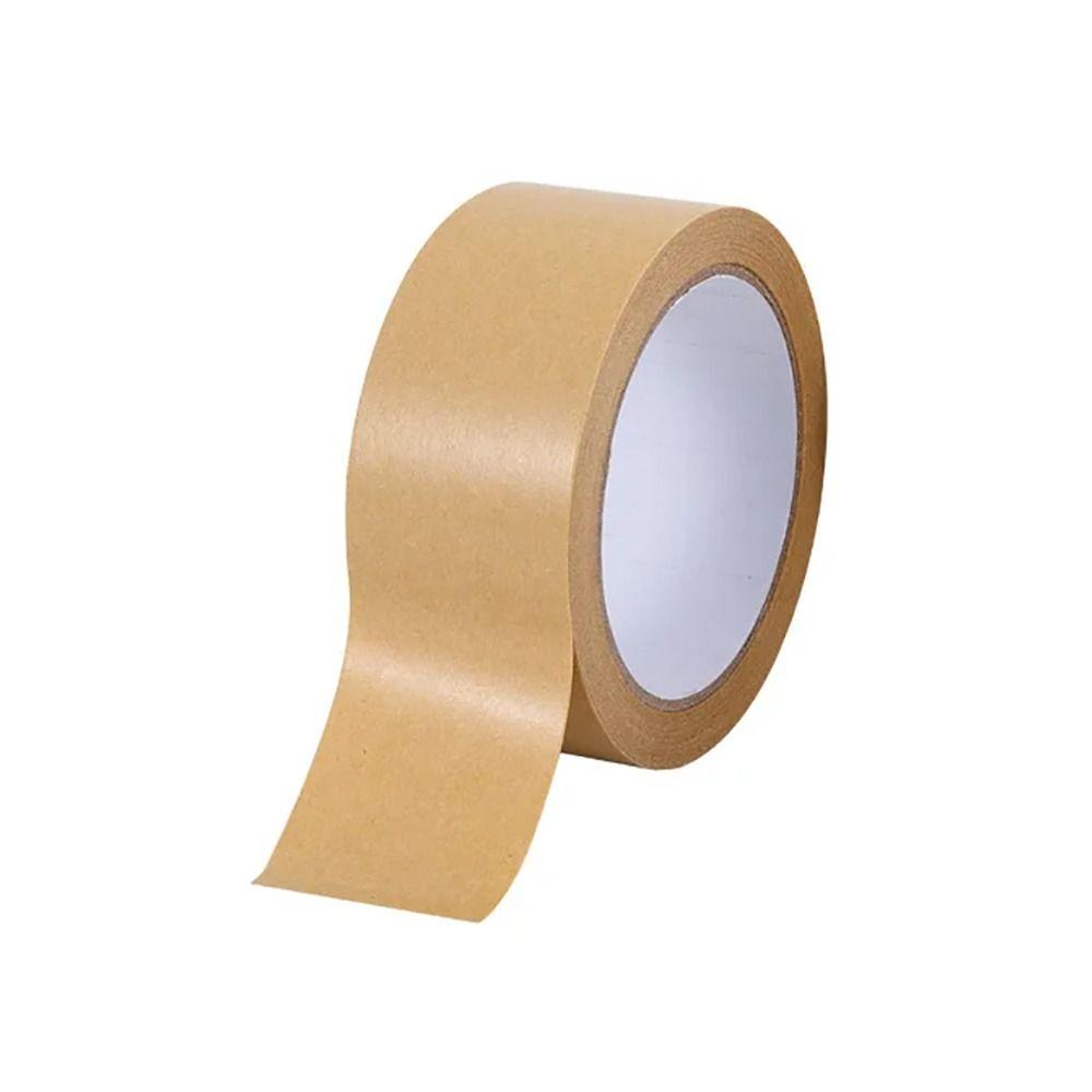 30 м/рулон самоклеящаяся упаковочная лента для запечатывания коробок коричневая крафт-бумажная лента