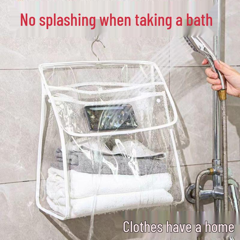 Водонепроницаемая подвесная сумка для душа для хранения одежды и телефона