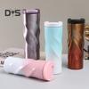 500ML Stainless Steel Thermal Cup Insulated Coffee Tumbler with Lid Spiral Design Vacuum Travel Mug for Hot Drinks Home Office Outdoor Travel