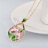 Best Selling Womens Colorful Enamel Flower Necklace