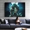 Anime Genshin Impact Xiao Immortal Game Wall Art Canvas Painting Posters Pictures Decorative Printed for Kids Bedroom Home Decor